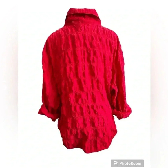 COPY - ADDITION ELLE woman’s coat zip cardigan sz 24 plus size has hood red - Picture 5 of 8